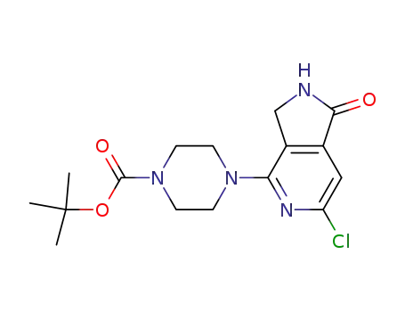 1-Piperazinecarboxylic acid, 4-(6-chloro-2,3-dihydro-1-oxo-1H-pyrrolo[3,4-c]pyridin-4-yl)-, 1,1-dimethylethyl ester