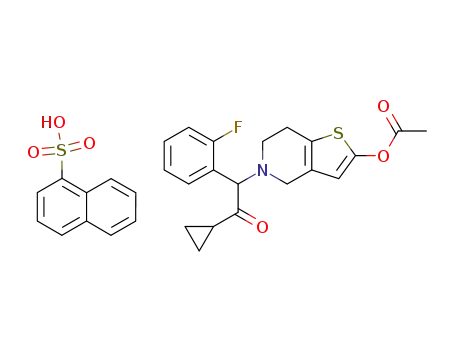 Molecular Structure of 1178975-73-9 (prasugrel 1-naphthalenesulfonic acid salt)