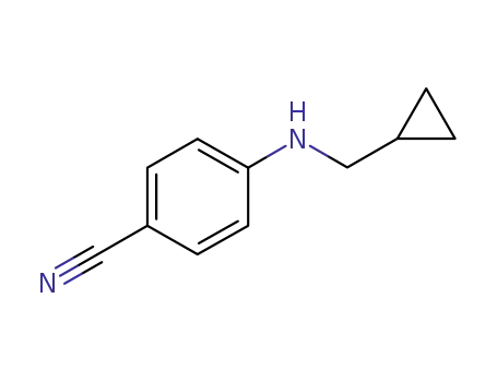 Molecular Structure of 1019607-58-9 (4-(cyclopropylmethylamino)benzonitrile)