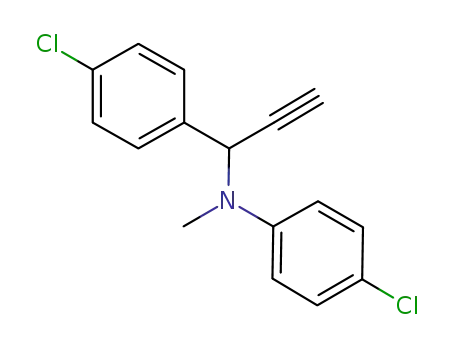 4-chloro-N-methyl-N-[1-(4-chlorophenyl)-2-propynyl]aniline