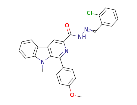 N'-(2-chlorobenzylidene)-1-(4-methoxyphenyl)-9-methyl-β-carboline-3-carbohydrazide