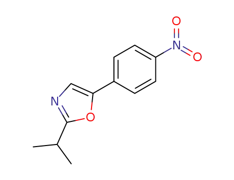 Molecular Structure of 31698-96-1 (2-isopropyl-5-(4'-nitrophenyl)oxazole)