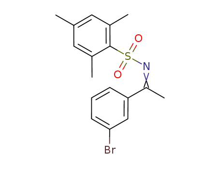 Molecular Structure of 1202246-70-5 (N-{1-(3-bromophenyl)ethylidene}-2,4,6-trimethylphenylsulfonamide)