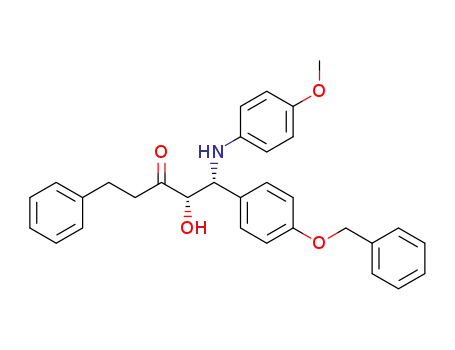 1-(4-benzyloxy-phenyl)-2-hydroxy-1-(4-methoxyphenylamino)-5-phenylpentan-3-one