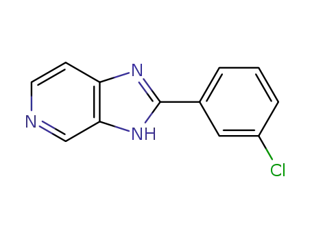 2-(3-Chlorophenyl)-1H-imidazo(4,5-c)pyridine