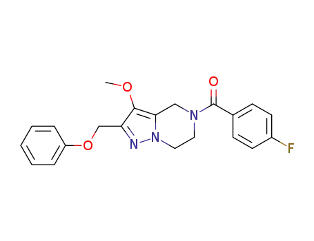 (4-fluoro-phenyl)-(3-methoxy-2-phenoxymethyl-6,7-dihydro-4H-pyrazolo[1,5-a]pyrazin-5-yl)-methanone