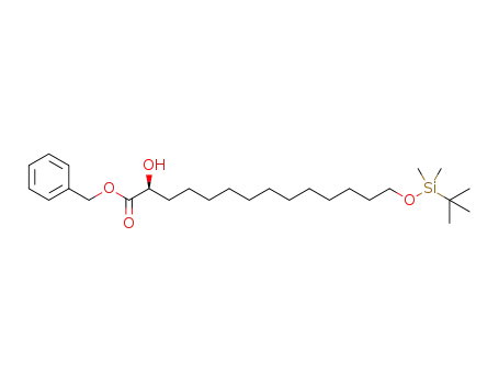 benzyl (S)-14-(tert-butyldimethylsiloxy)-2-hydroxytetradecanoate