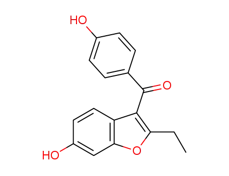 Methanone, (2-ethyl-6-hydroxy-3-benzofuranyl)(4-hydroxyphenyl)-