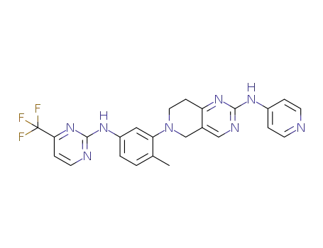 {6-[2-methyl-5-(4 (trifluoromethyl)-pyrimidin-2-ylamino)-phenyl]-5,6,7,8-tetrahydro-pyrido[4,3-d]pyrimidin-2-yl}-pyridin-4-yl-amine