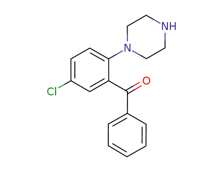 Molecular Structure of 1043937-11-6 ((5-chloro-2-piperazin-1-yl-phenyl)-phenyl-methanone)