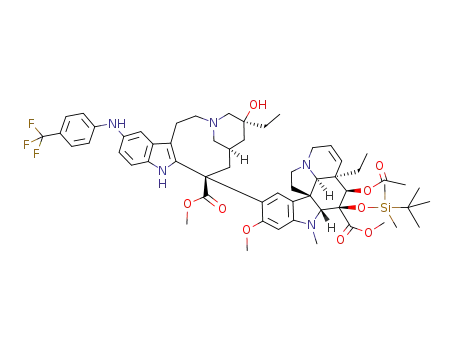 12'-(4-trifluoromethylphenylamino)-3-(tert-butyl-dimethylsilanyloxy)vinblastine