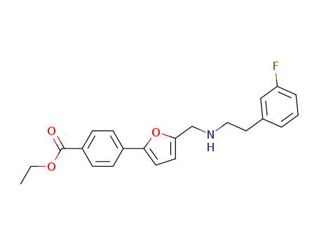 ethyl 4-[5-({[2-(3-fluorophenyl)ethyl]amino}methyl)-2-furanyl]benzoate