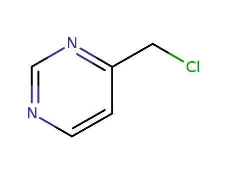 Molecular Structure of 54198-81-1 (Pyrimidine, 4-(chloromethyl)- (9CI))