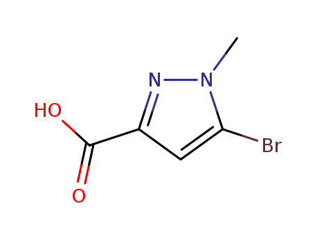 Molecular Structure of 1222174-93-7 (5-broMo-1-Methyl-1H-pyrazole-3-carboxylic acid)