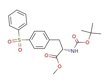 L-Phenylalanine, N-[(1,1-dimethylethoxy)carbonyl]-4-(phenylsulfonyl)-,
methyl ester
