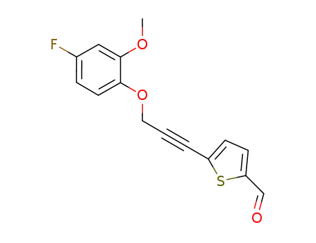 2-[3-(4-fluoro-2-methoxy-phenoxy)-prop-1-ynyl]-thiophene-5-carbaldehyde