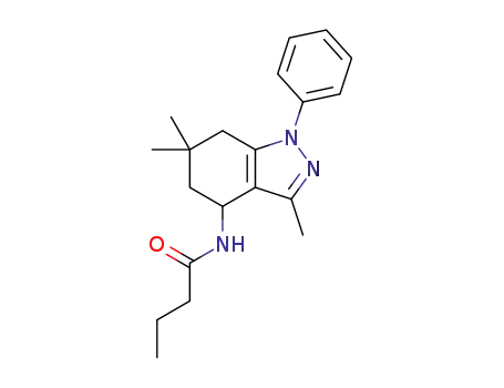 N-(3,6,6-trimethyl-1-phenyl-4,5,6,7-tetrahydro-1H-indazol-4-yl)butyramide