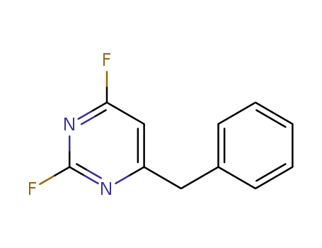 Molecular Structure of 1246033-77-1 (2,4-difluoro-6-(phenylmethyl)pyrimidine)