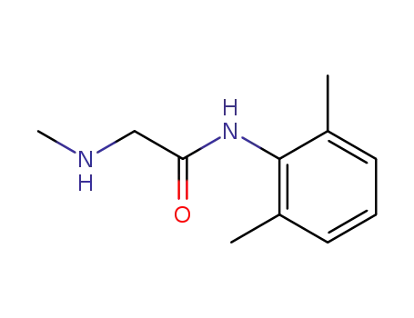 Molecular Structure of 42459-27-8 (N-(2,6-DIMETHYLPHENYL)-2-(METHYLAMINO)ACETAMIDE HYDROCHLORIDE)