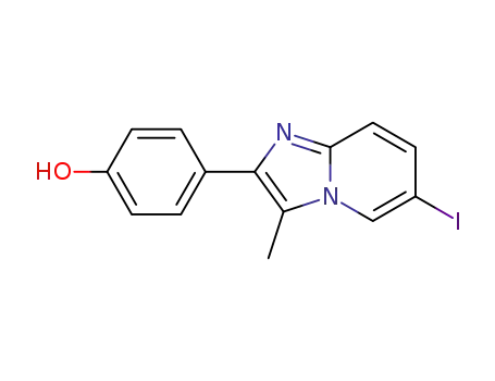 2-(4'-'hydroxyphenyl)-6-iodo-3-methylimidazo[1,2-a]pyridine