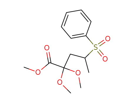 methyl 4-benzenesulfonyl-2,2-dimethoxypentanoate
