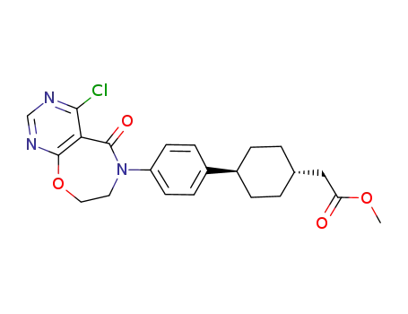 Methyl 2-((1r,4r)-4-(4-(4-aMino-5-oxo-7,8-dihydropyriMido[5,4-f][1,4]oxazepin-6(5H)-yl)phenyl)cyclohexyl)acetate