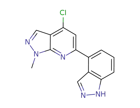 4-chloro-6-(1H-indazol-4-yl)-1-methyl-1H-pyrazolo[3,4-b]pyridine