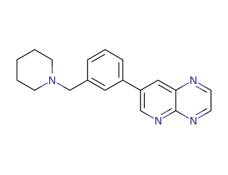 7-[3-(piperidin-1-ylmethyl)phenyl]pyrido[2,3-b]pyrazine