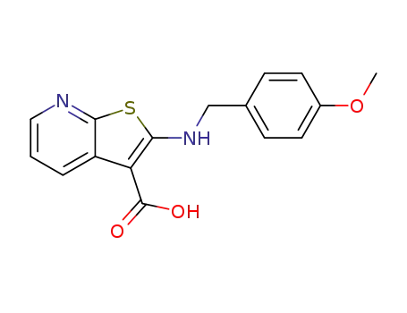 2-[(4-methoxybenzyl)amino]thieno[2,3-b]pyridine-3-carboxylic acid