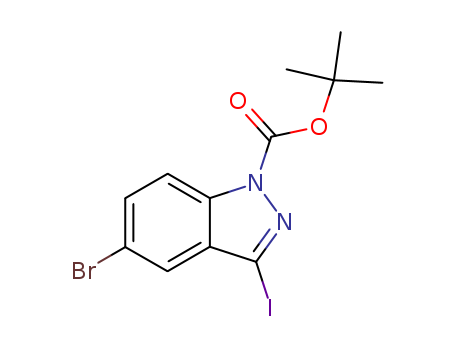 3-IODO-5-BROMO-1H-INDAZOLE-1-CARBOXYLIC ACID TERT-BUTYL ESTER
