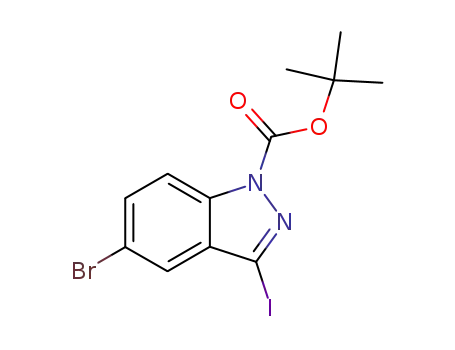 3-IODO-5-BROMO-1H-인다졸-1-카르복실산 tert-부틸 에스테르