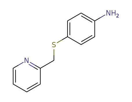 Molecular Structure of 69751-36-6 (Benzenamine, 4-[(2-pyridinylmethyl)thio]-)
