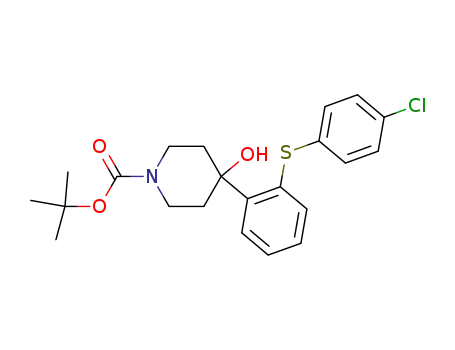 4-hydroxy-4-[2-(4-chlorophenylsulfanyl)phenyl]-piperidine-1-carboxylic acid tert-butyl ester