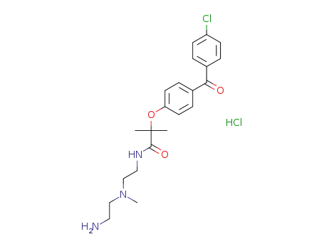 N-(2-((2-aminoethyl)(methyl)amino)ethyl)-2-(4-(4-chlorobenzoyl)phenoxy)-2-methylpropanamide hydrochloride