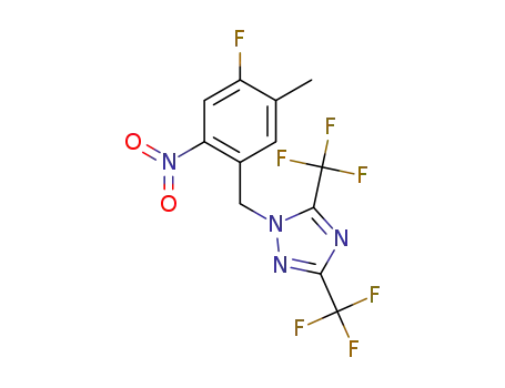 1-(4-fluoro-5-methyl-2-nitrobenzyl)-3,5-bis(trifluoromethyl)-1H-1,2,4-triazole