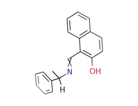 Molecular Structure of 10349-22-1 (2-Naphthalenol, 1-[[(1-phenylethyl)imino]methyl]-, (R)-)