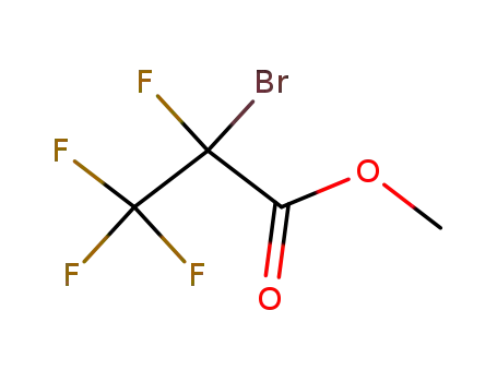 Molecular Structure of 378-67-6 (METHYL 2-BROMO-2,3,3,3-TETRAFLUOROPROPIONATE)