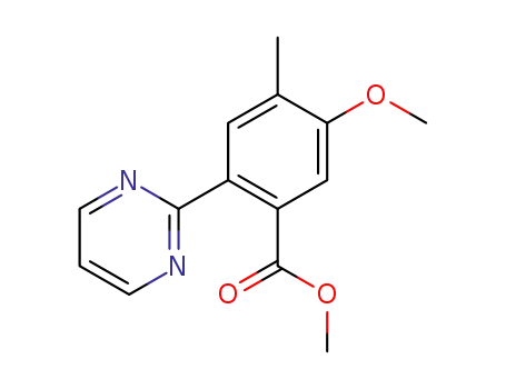 methyl 5-methoxy-4-methyl-2-(pyrimidin-2-yl)benzoate
