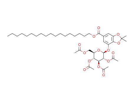 octadecyl 3-O-(2,3,4,6-tetra-O-acetyl-β-D-glucopyranoside)-4,5-O-isopropylidene-benzoate