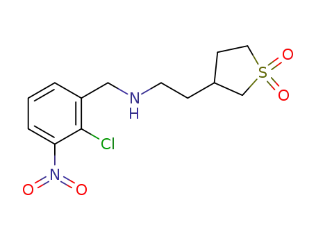 3-(2-((2-chloro-3-nitrobenzyl)amino)ethyl)tetrahydrothiophene 1,1-dioxide