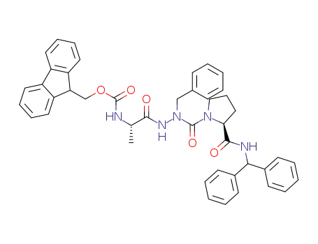 N-Fmoc-(2S)-alanyl-aza-phenylalanyl-(2S)-prolyl-diphenylmethyl amide