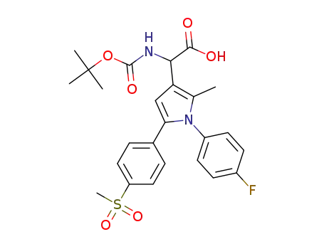 N-(tert-butoxycarbonyl)-2-[1-(4-fluorophenyl)-2-methyl-5-[4-(methylsulfonyl)phenyl]-1H-pyrrol-3-yl]-2-amino-acetic acid
