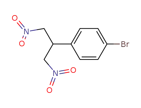 Molecular Structure of 117538-87-1 (Benzene, 1-bromo-4-[2-nitro-1-(nitromethyl)ethyl]-)