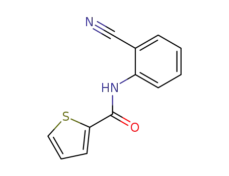 Molecular Structure of 84197-49-9 (N-(2-Cyanophenyl)thiophene-2-carboxamide)