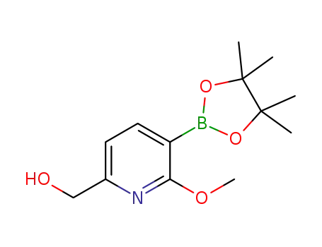 6-hydroxymethyl-2-methoxy-3-(4,4,5,5-tetramethyl-1,3,2-dioxaborolan-2-yl)pyridine