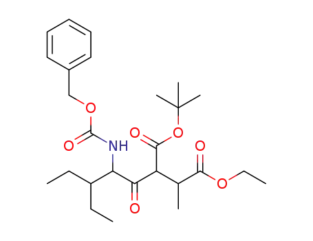 1-tert-butyl 4-ethyl 2-(2-benzyloxycarbonylamino-3-ethylpentanoyl)-3-methylsuccinate