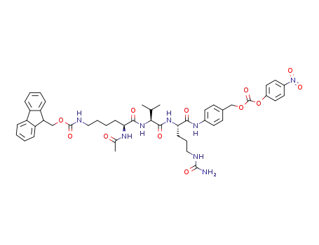 N<sup>2</sup>-acetyl-N<sup>6</sup>-[(9H-fluoren-9-ylmethoxy)carbonyl]-L-lysyl-L-valyl-N<sup>5</sup>-carbamoyl-N-[4-({[(4-nitrophenoxy)carbonyl]oxy}methyl)phenyl]-L-ornithinamide