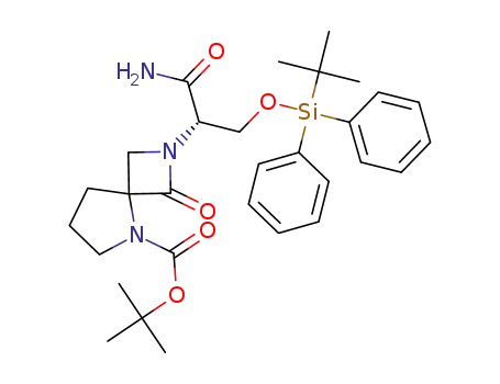 tert-butyl 2-((S)-1-amino-3-((tert-butyldiphenylsilyl)oxy)-1-oxopropan-2-yl)-1-oxo-2,5-diazaspiro[3.4]octane-5-carboxylate