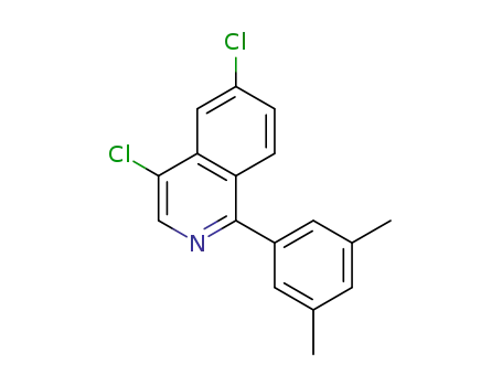Molecular Structure of 1443013-16-8 (4,6-dichloro-1-(3,5-dimethylphenyl)isoquinoline)