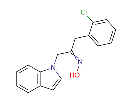 1-(2-chlorophenyl)-3-(1H-indol-1-yl)acetone oxime